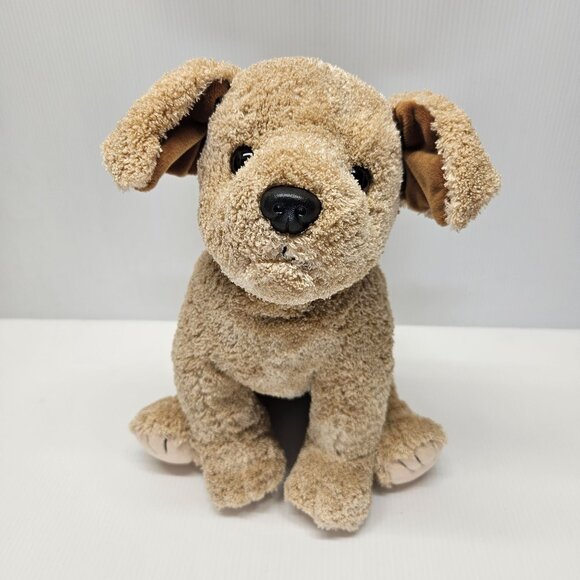 TY Classic Toffee Brown and Tan Puppy Dog 15 Inch 1999 Vintage Plush Stuffed Toy - Picture 1 of 7